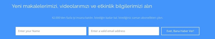 Yeni makalelerimizi alın Joomla Şablonu