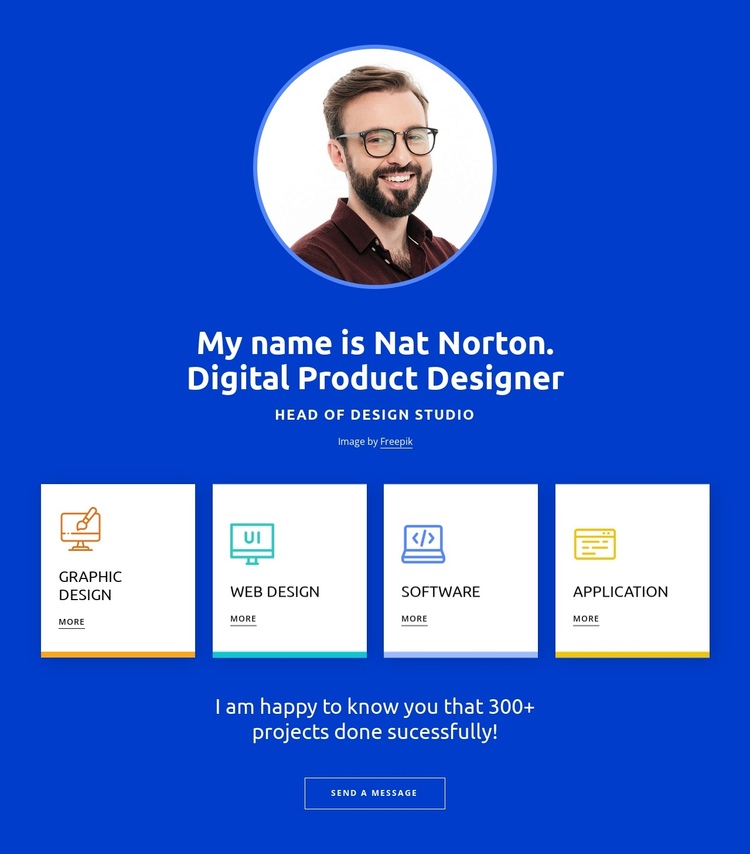 Your designer profile Website Builder Software
