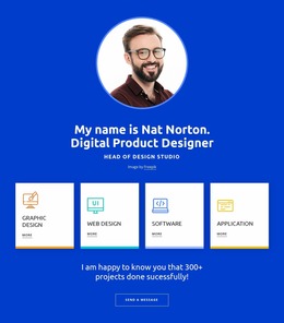 Your Designer Profile - Website Mockup Template