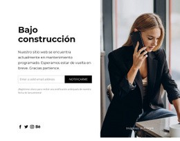 El Sitio Web En Zona De Construcción - HTML Layout Builder