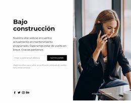 Página De Destino Premium Para El Sitio Web En Zona De Construcción