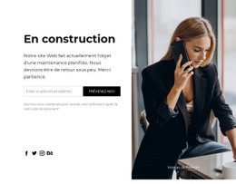 Superbe Conception Web Pour Le Site Web En Construction