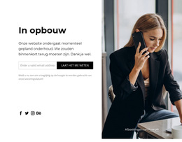 De Website In Aanbouw Zone - Professionele Websitesjabloon