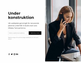 Webbplatsen Under Uppbyggnad Zon - Professionell Webbplatsmall