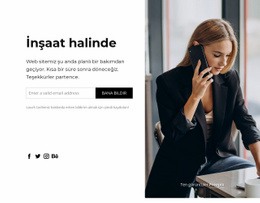 Site Yapım Aşamasında - Bir Sayfalık Önyükleme Şablonu