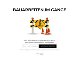 Unsere Website Befindet Sich Im Aufbau - HTML-Landingpage