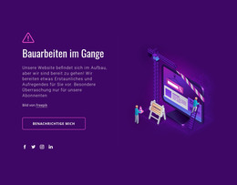 Website Im Aufbau - HTML-Websitevorlage