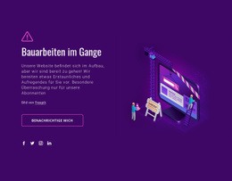 Website Im Aufbau - Professionelles Website-Modell