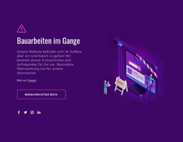 Website Im Aufbau - Zielseiten-Designer