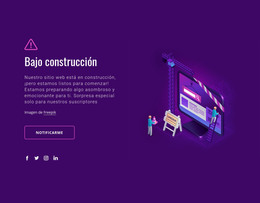 Página Web En Construcción: Plantilla De Sitio Web HTML