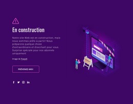 Superbe Conception De Site Web Pour Site En Construction