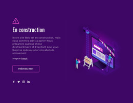 Site En Construction – Modèle De Site Web HTML