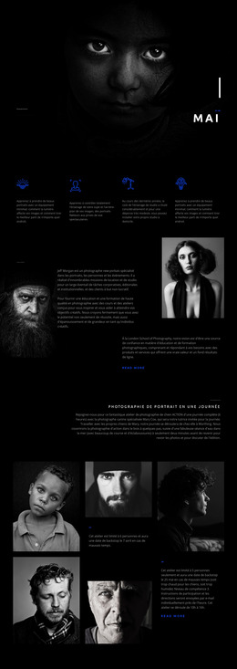 Art De Portrait Incroyable - Modèle De Site Web Joomla