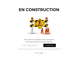 Notre Site Internet Est En Construction - Thème WordPress Simple
