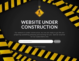 We Should Be Back Shortly - HTML Page Builder