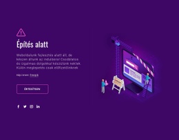 Weboldal Építés Alatt - HTML Webhelysablon
