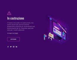 Sito In Costruzione - Modello Di Sito Web HTML