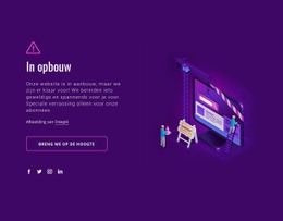 Website Onder Constructie - Ontwerper Van Bestemmingspagina'S