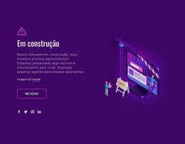 Site Em Construção - Construtor De Sites