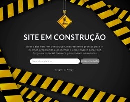 Maquete De Site Gratuita Para Devemos Estar De Volta Em Breve