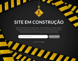 Layout CSS Gratuito Para Devemos Estar De Volta Em Breve