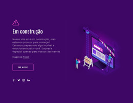 Site Em Construção - Modelo De Site HTML