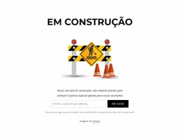 Nosso Website Está Em Construção - Layout Múltiplo