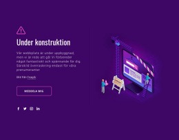 Webbsida Under Konstruktion - HTML-Sidmall