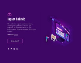 Web Sitesi Yapım Aşamasındadır - Modern Tek Sayfalık Şablon