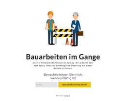 Wartungsblock – Webseiten-Vorlage