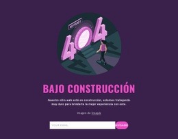 Bajo Construcción - Maqueta De Sitio Web De Arrastrar Y Soltar