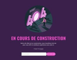 En Cours De Construction – Maquette De Site Web Par Glisser-Déposer