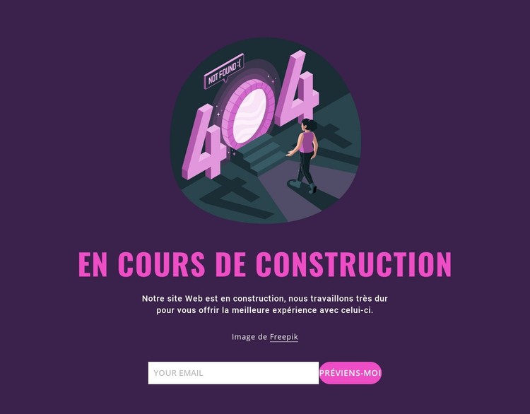 En cours de construction Modèle CSS