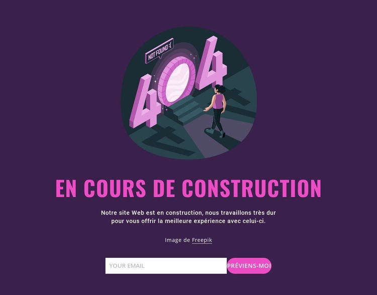 En cours de construction Modèle Joomla