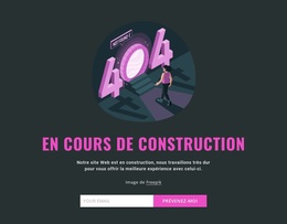 En Cours De Construction - Thème WordPress Réactif