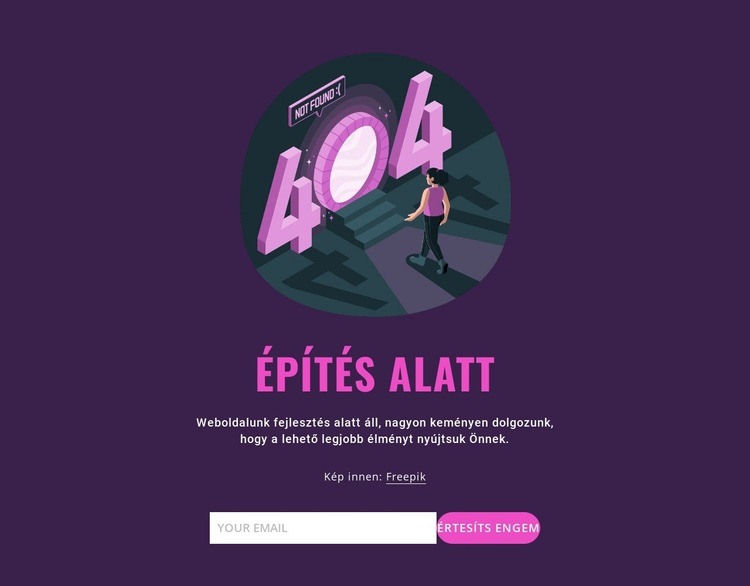 Építés alatt WordPress Téma