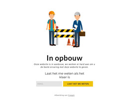 Onderhoudsblok - HTML-Paginasjabloon