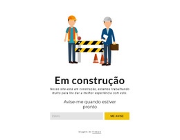 Bloco De Manutenção - Website Creator HTML