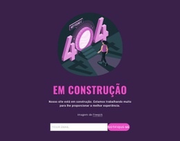 Modelo Web Responsivo Para Em Construção