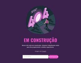 Em Construção Modelo De Site CSS Gratuito