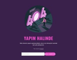 Yapım Halinde Için Duyarlı Web Şablonu