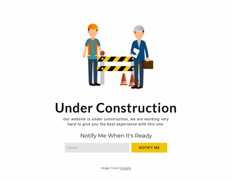 Maintenance block Website Builder Templates