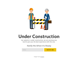 Maintenance Block Website Builder Software