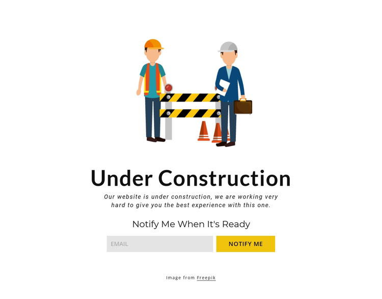 Maintenance block Website Builder Software