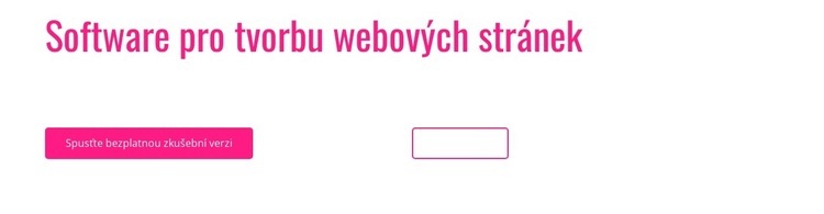 Software pro tvorbu webových stránek Šablona webové stránky