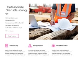 Full-Service-Architekturbüro Saubere Und Minimale Vorlage