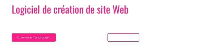 Logiciel de création de site Web Modèle CSS