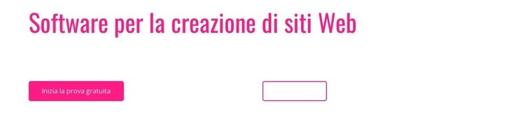 Software per la creazione di siti Web Modello