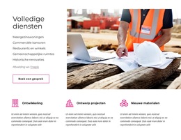 Full-Service Architectenbureau Website Van Het Bouwbedrijf