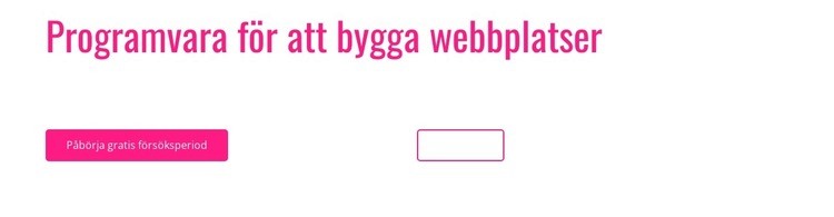 Programvara för att bygga webbplatser CSS -mall